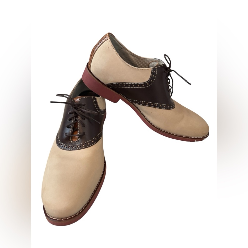 Cole Haan Cream and Brown Oxford/ Saddle Shoes